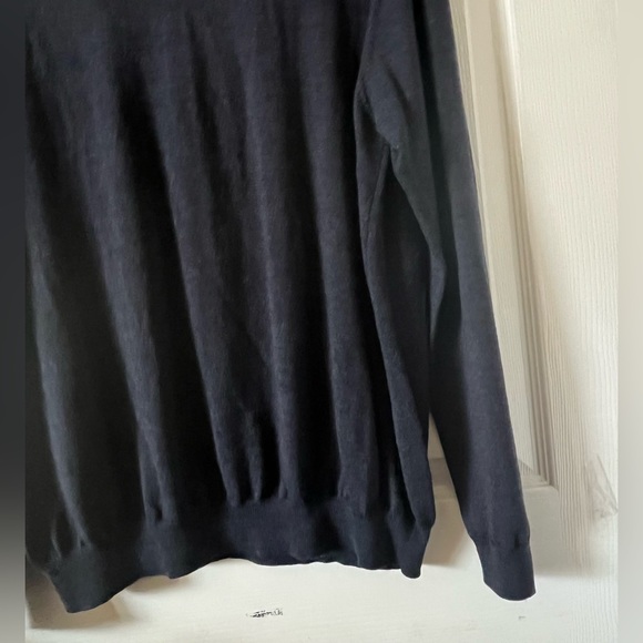 BROOKS BROTHER Fine Italian Merino Blue Men’s Sweater Sz L - Picture 4 of 5